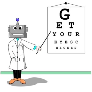 robot eye test